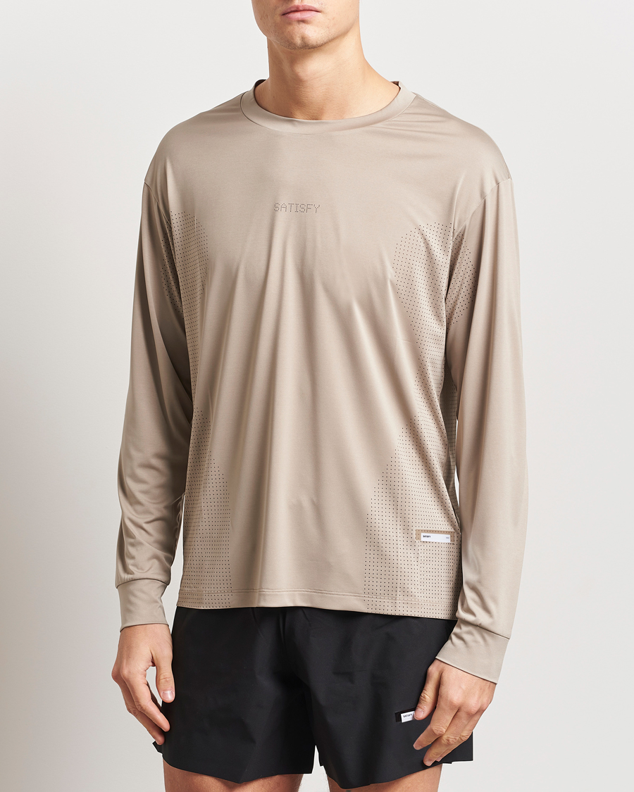 Homme | T-shirts | Satisfy | AuraLite Air Long Sleeve T-Shirt Estaurilite