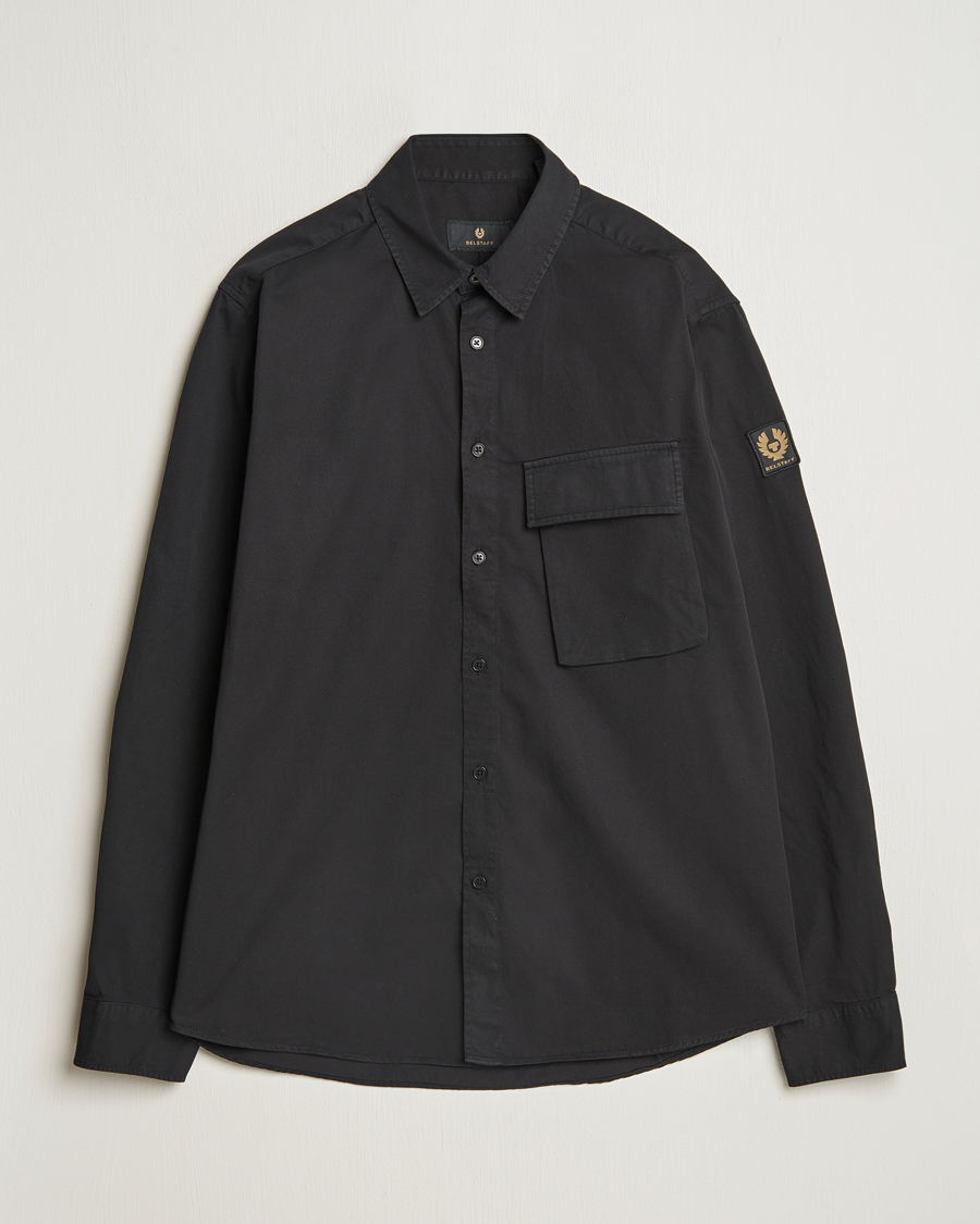 Homme | Chemises | Belstaff | Scale Cotton Pocket Shirt Black