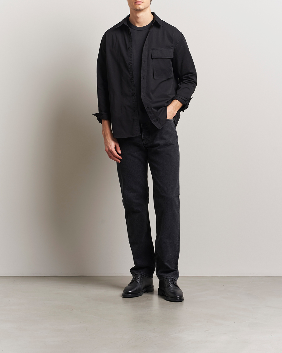 Homme | Chemises | Belstaff | Scale Cotton Pocket Shirt Black