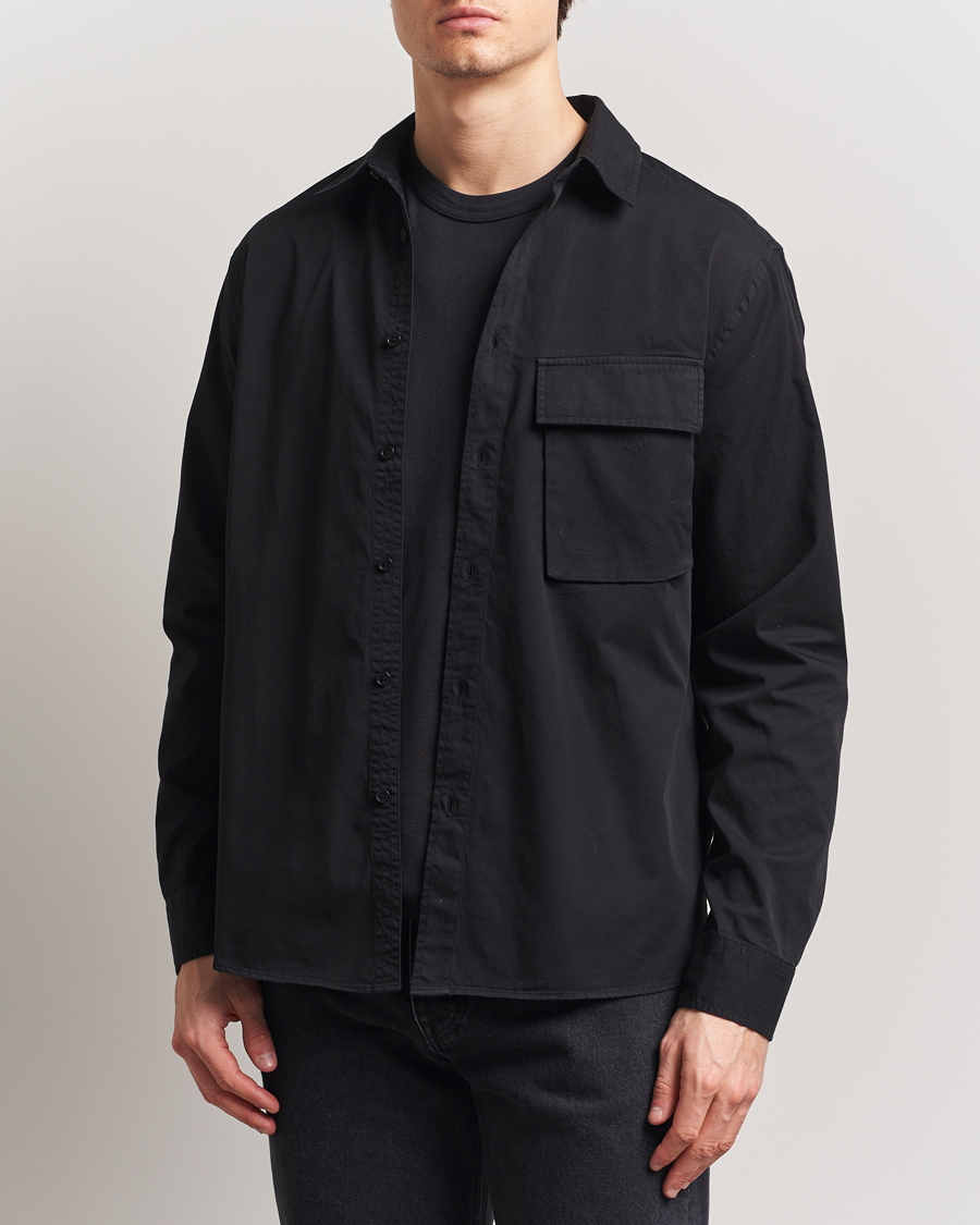 Homme | Chemises | Belstaff | Scale Cotton Pocket Shirt Black