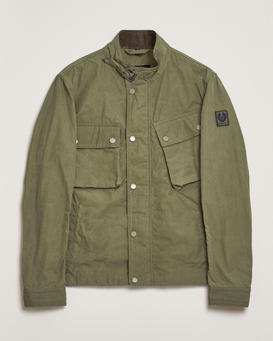 Homme | Manteaux Et Vestes | Belstaff | Service Racemaster Ripstop Jacket Surplus Green