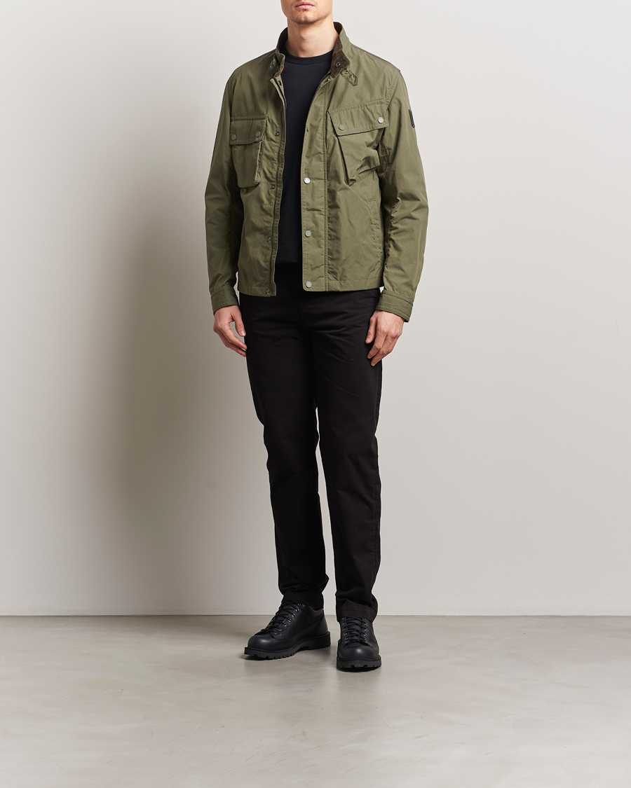 Homme | Manteaux Et Vestes | Belstaff | Service Racemaster Ripstop Jacket Surplus Green