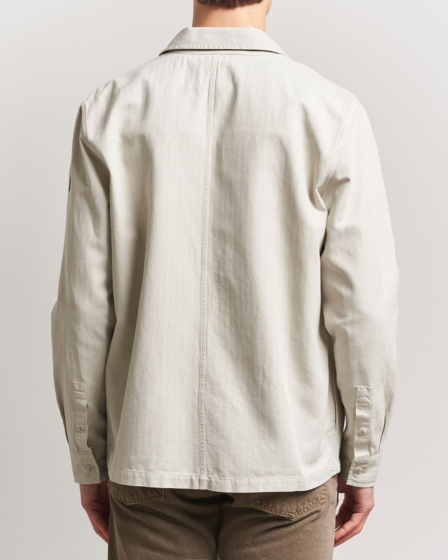Homme | Chemises | Belstaff | CS60 Cotton Herringbone Overshirt Stone Beige