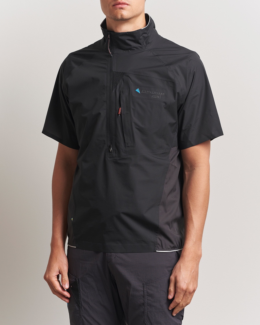 Homme | Chemises | Klättermusen | Vidre Zip Short Sleeve Shirt Black