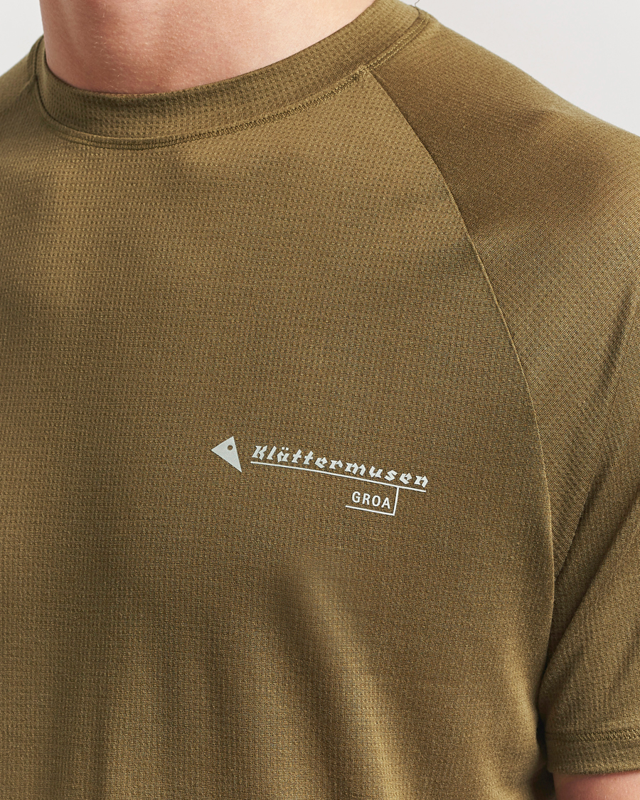 Homme | T-shirts | Klättermusen | Groa Short Sleeve T-Shirt Olive