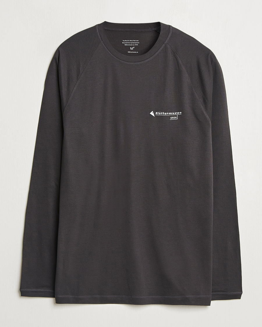 Homme | T-shirts | Klättermusen | Groa Long Sleeve T-Shirt Raven