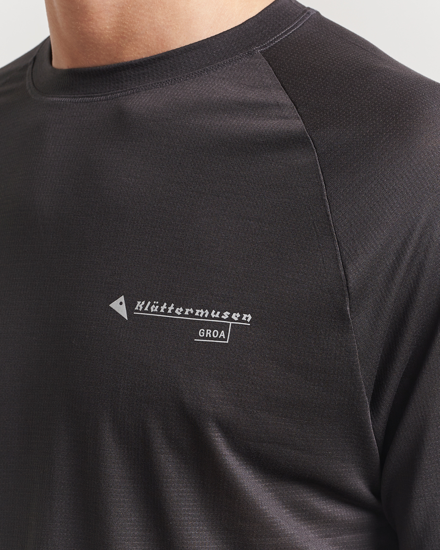 Homme | T-shirts | Klättermusen | Groa Long Sleeve T-Shirt Raven