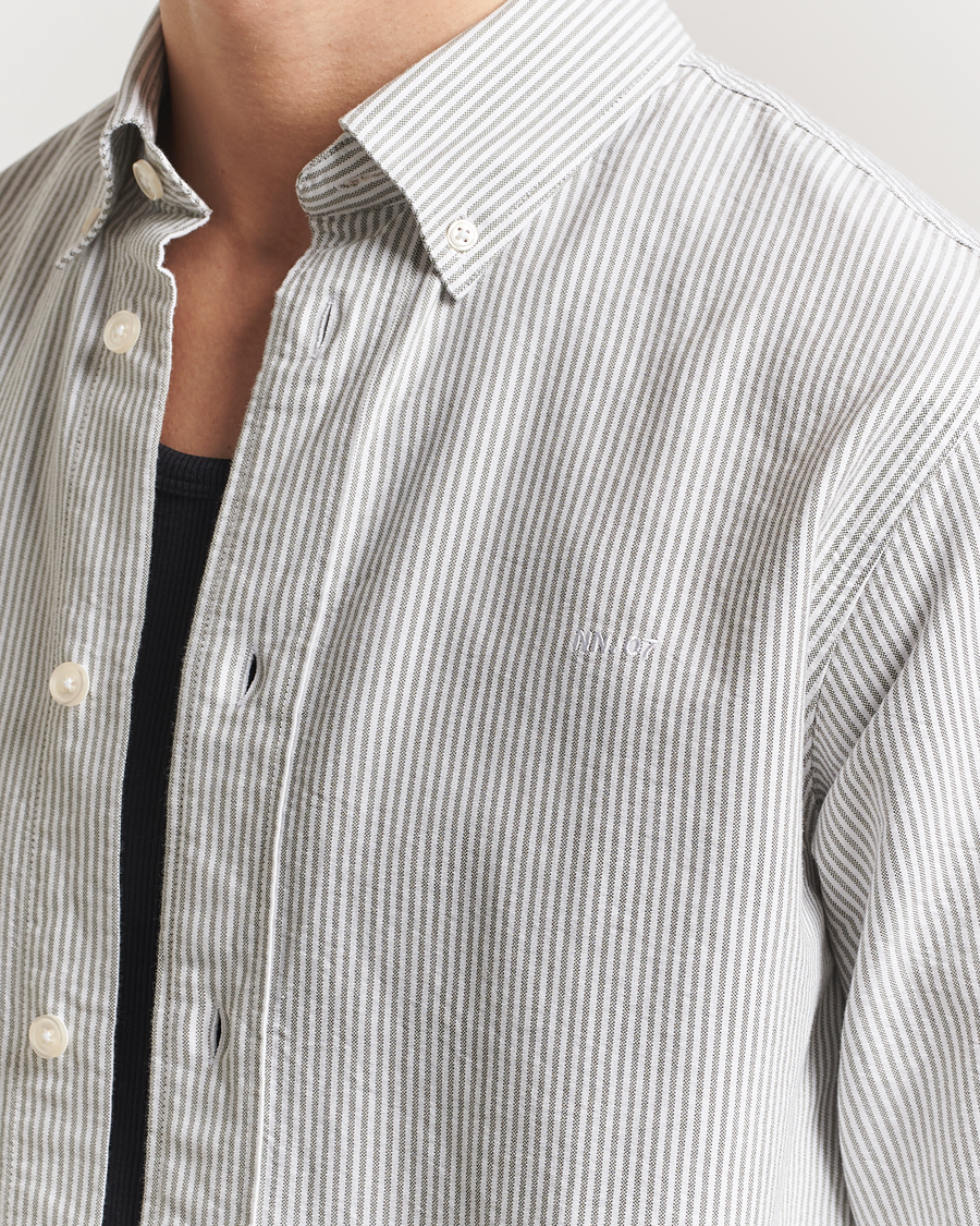 Homme | Chemises | NN07 | Colby Oxford Shirt Green/White