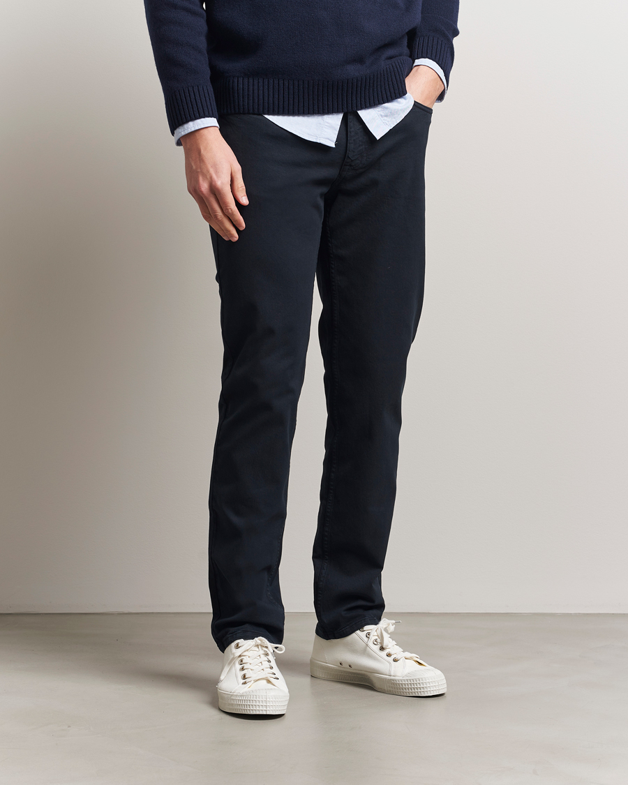 Homme | Pantalons | NN07 | Tony 5-Pocket Pants Navy Blue