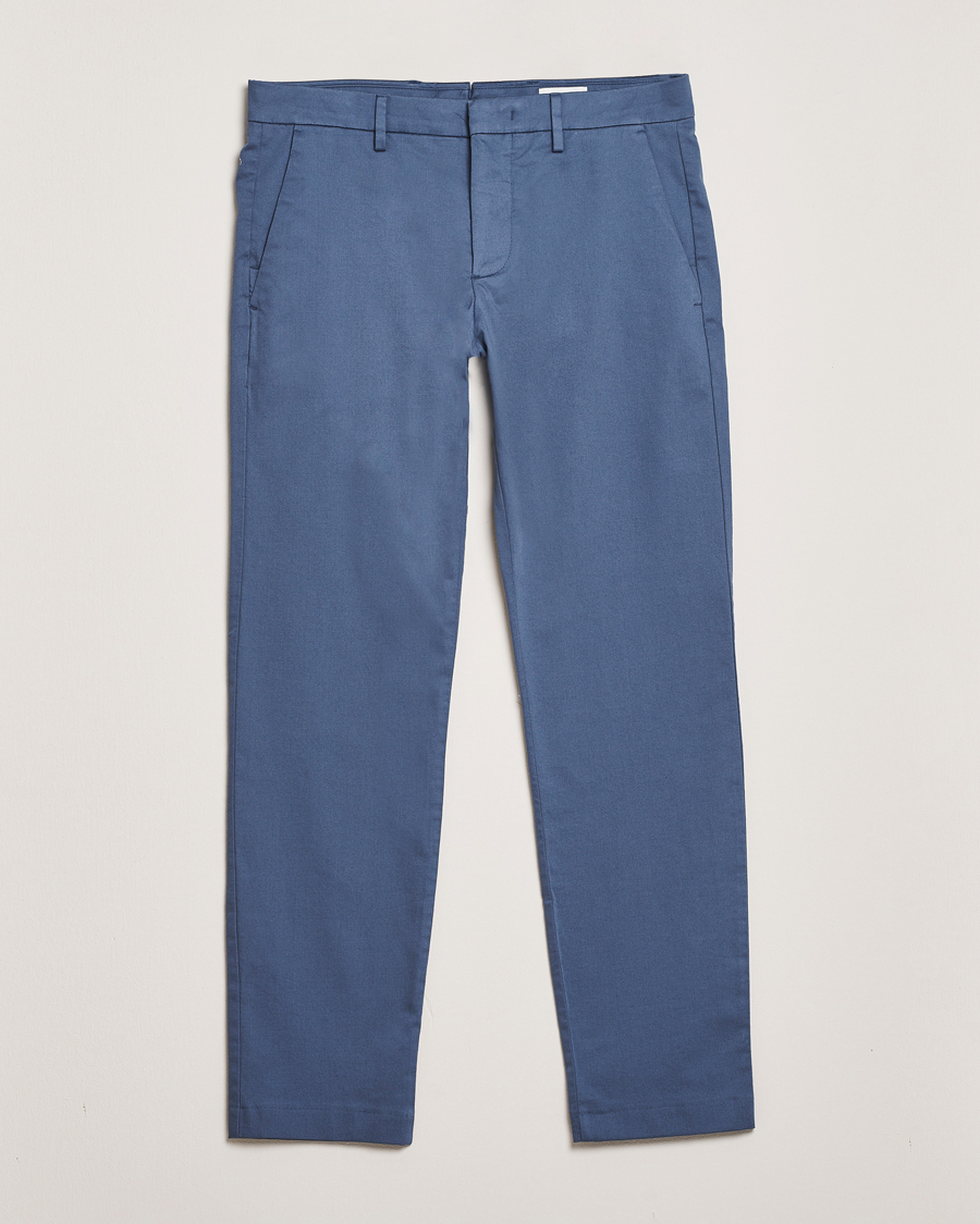Homme | Pantalons | NN07 | Theo Regular Fit Stretch Chinos Bering Blue