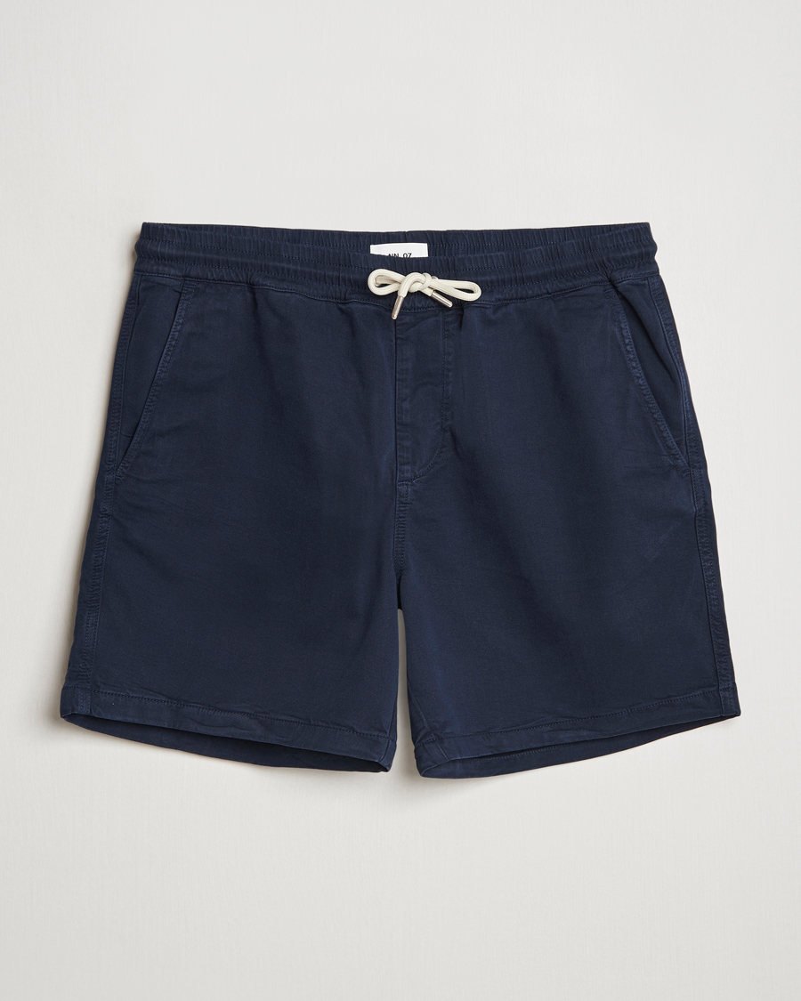 Homme | Shorts | NN07 | Gregor Drawstring Shorts Navy Blue