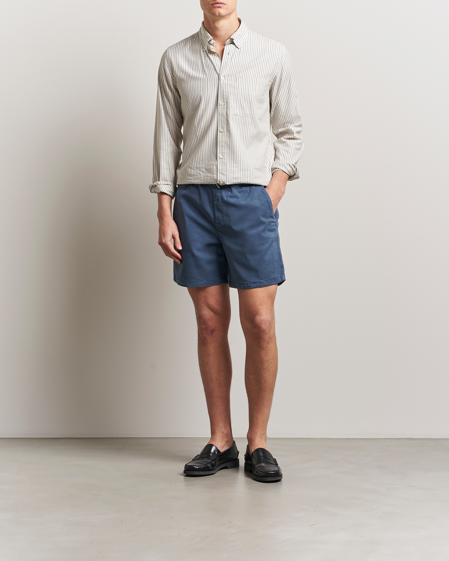 Homme | Shorts | NN07 | Gregor Drawstring Shorts Bering Blue