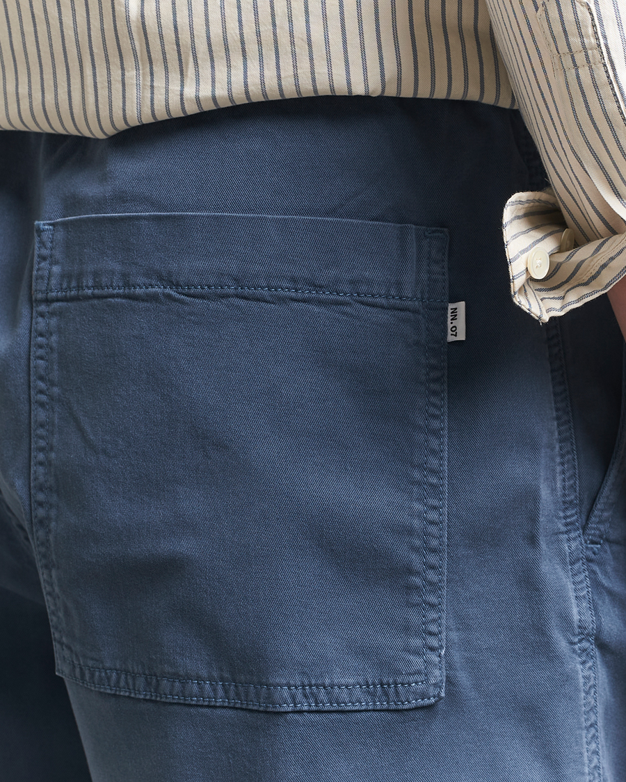 Homme | Shorts | NN07 | Gregor Drawstring Shorts Bering Blue