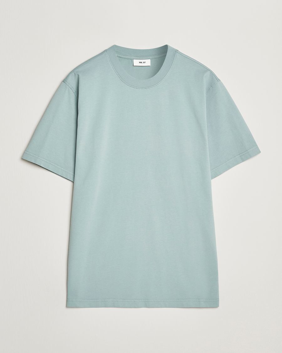 Homme | T-shirts | NN07 | Adam Pima Crew Neck T-Shirt Steely Blue