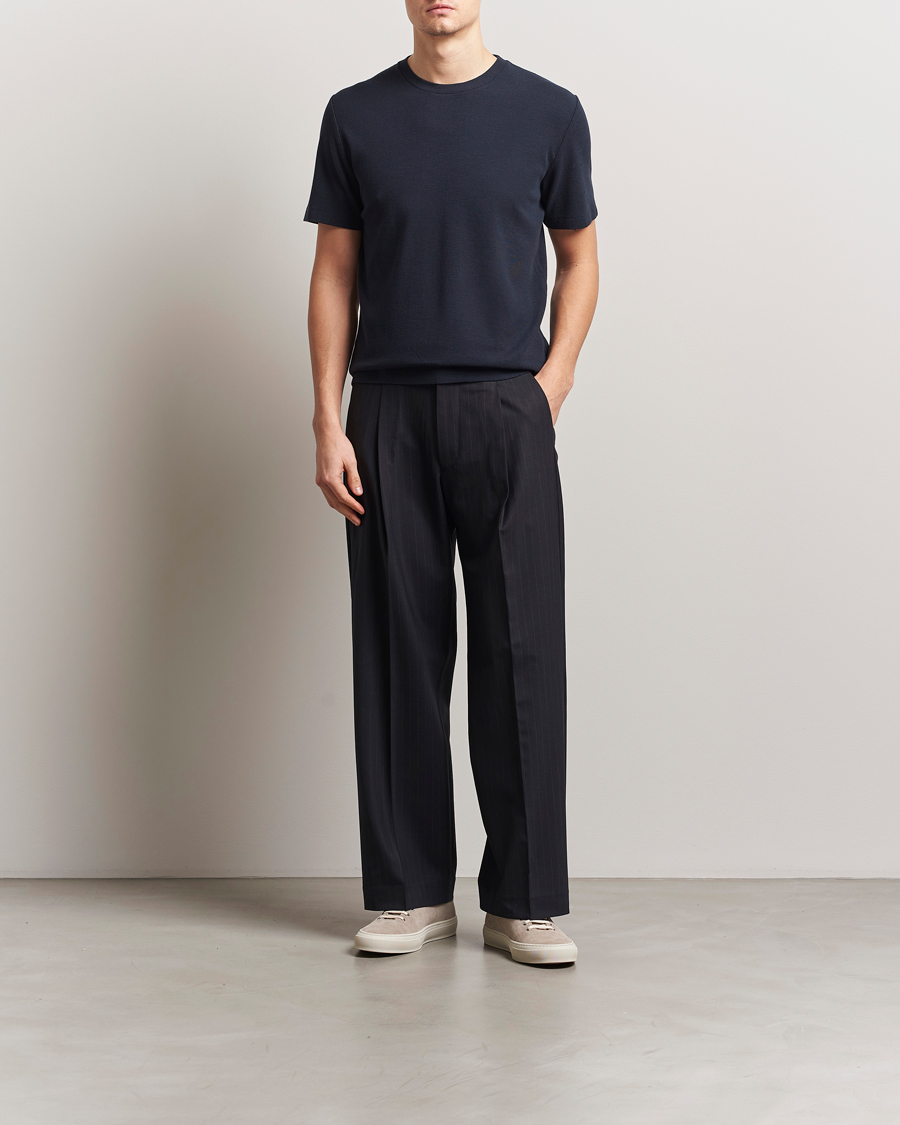 Homme | T-shirts | NN07 | Clive Crew Neck T-Shirt Navy Blue