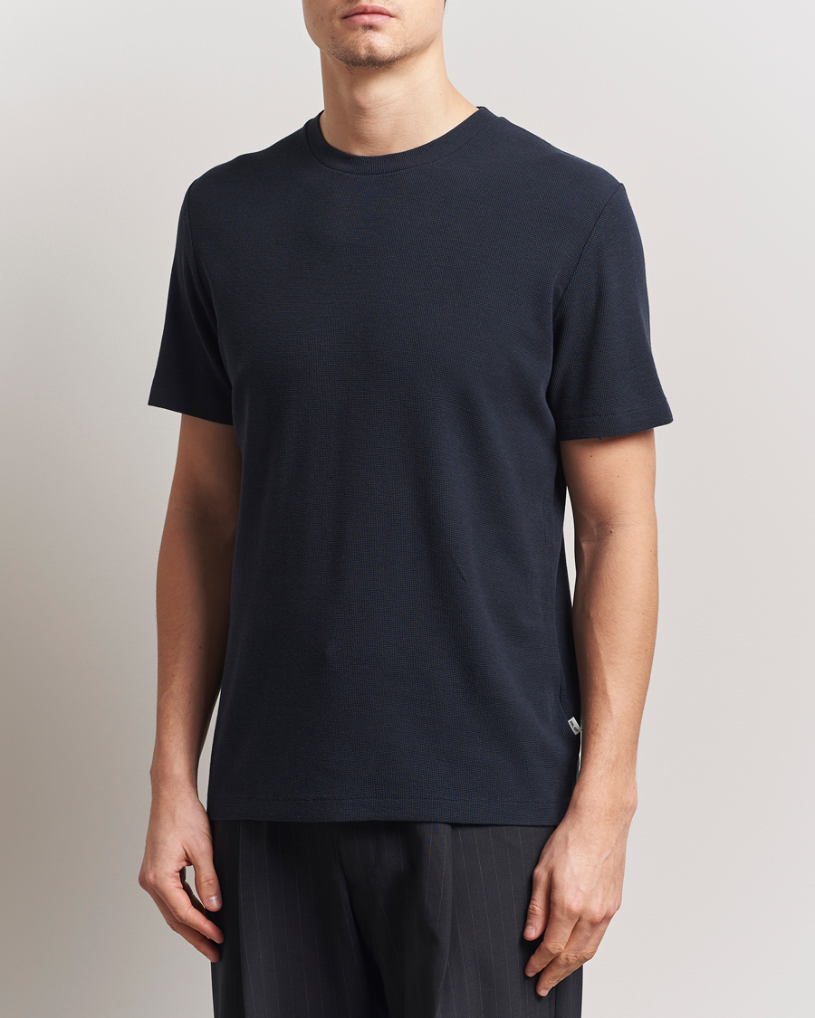 Homme | T-shirts | NN07 | Clive Crew Neck T-Shirt Navy Blue
