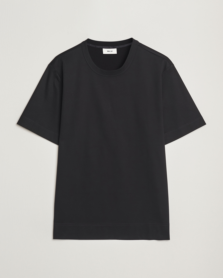 Homme | T-shirts | NN07 | Pedro Mercerized Crew Neck T-Shirt Black