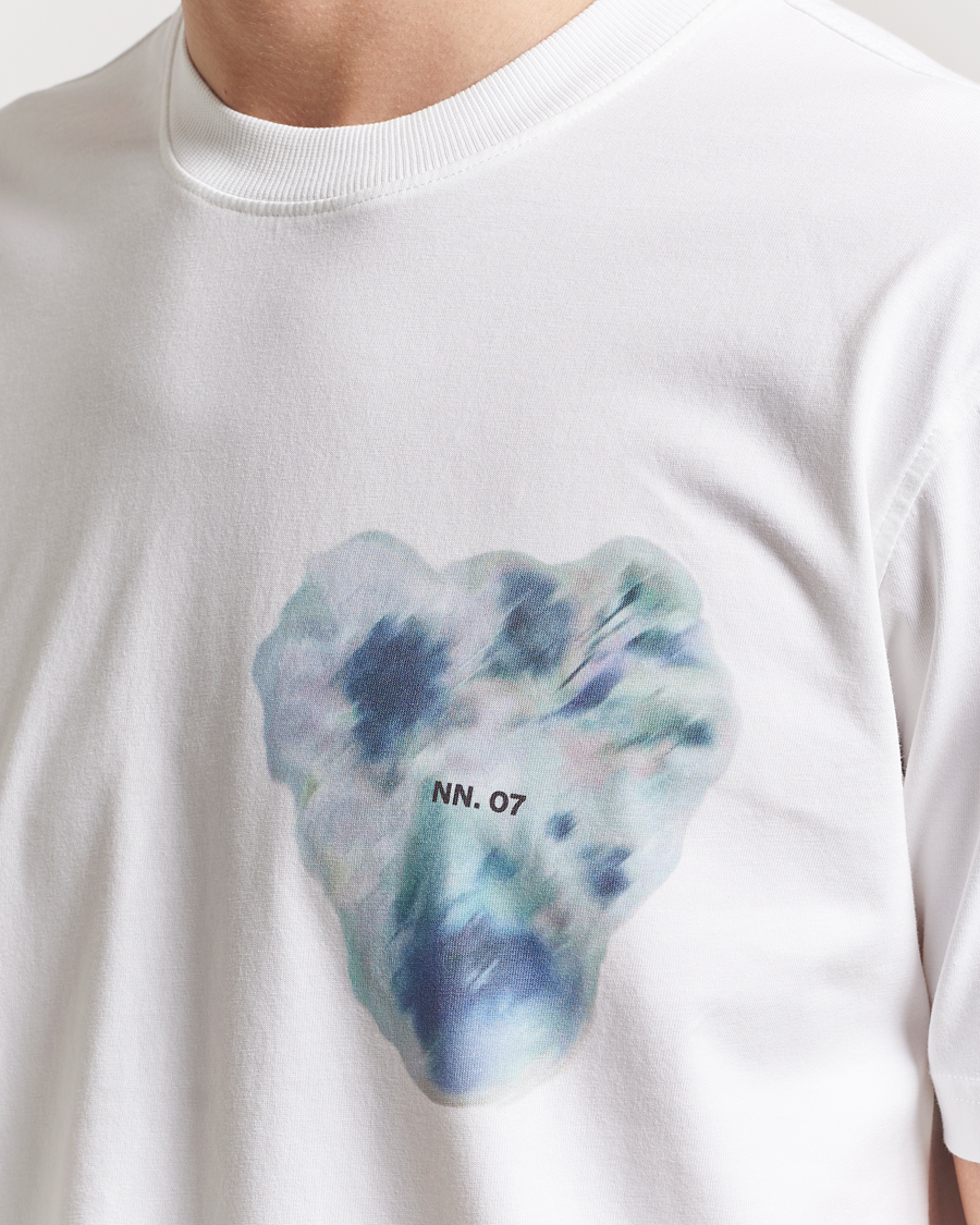Homme | T-shirts | NN07 | Adam Printed Crew Neck T-Shirt White
