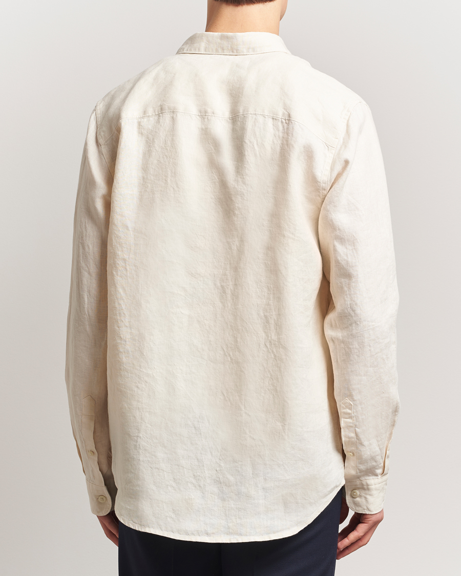 Homme | Chemises | NN07 | Enzo Linen Shirt Ecru