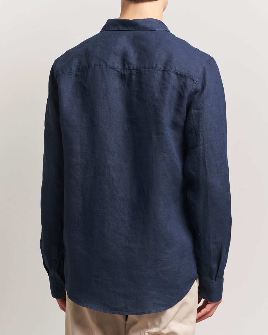 Homme | Chemises | NN07 | Enzo Linen Shirt Navy Blue