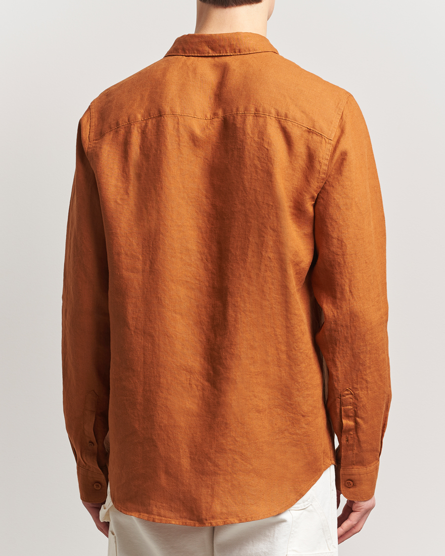 Homme | Chemises | NN07 | Enzo Linen Shirt Caramel