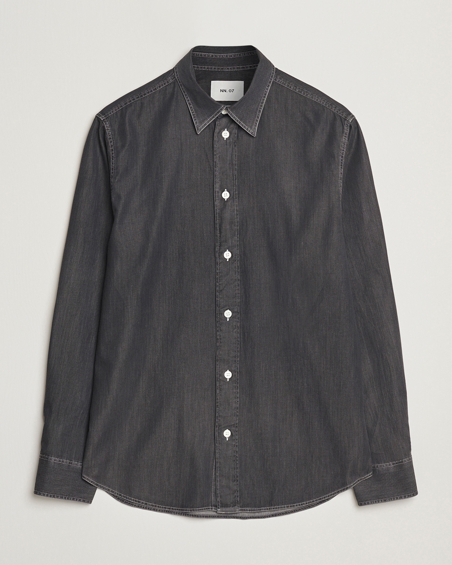 Homme | Chemises | NN07 | Colby Denim Shirt Dark Grey