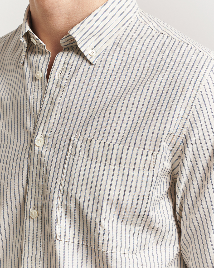 Homme | Chemises | NN07 | Arne Tencel Shirt Sea Stripe