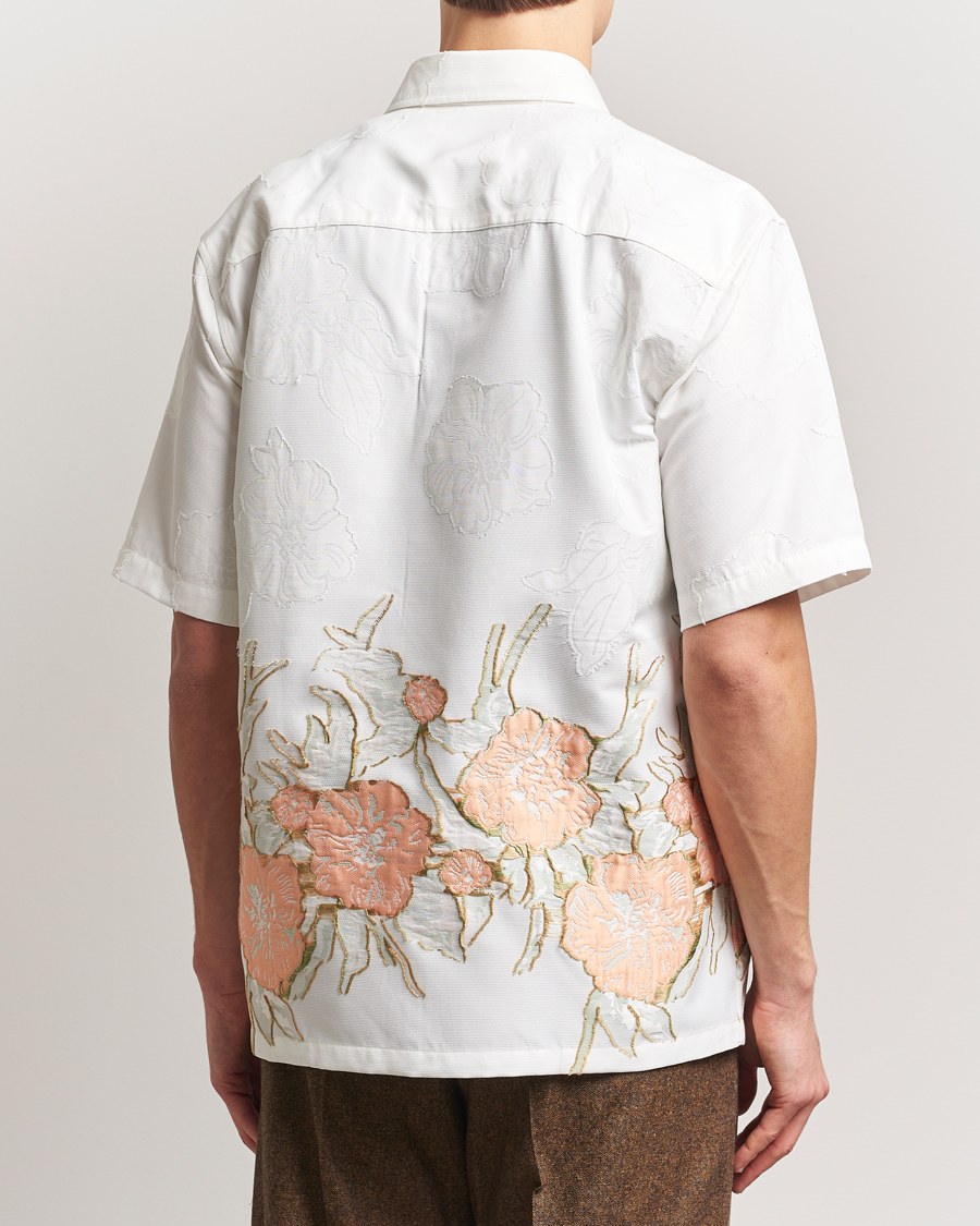 Homme | Chemises | NN07 | Freddy Flower Short Sleeve Shirt White Multi