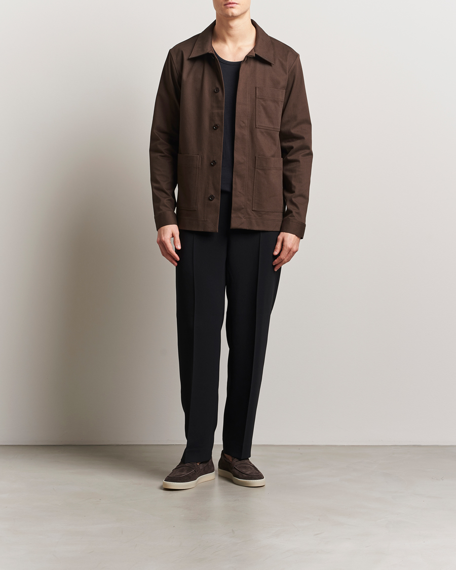 Homme | Chemises | NN07 | Olav Pocket Overshirt Demitasse Brown