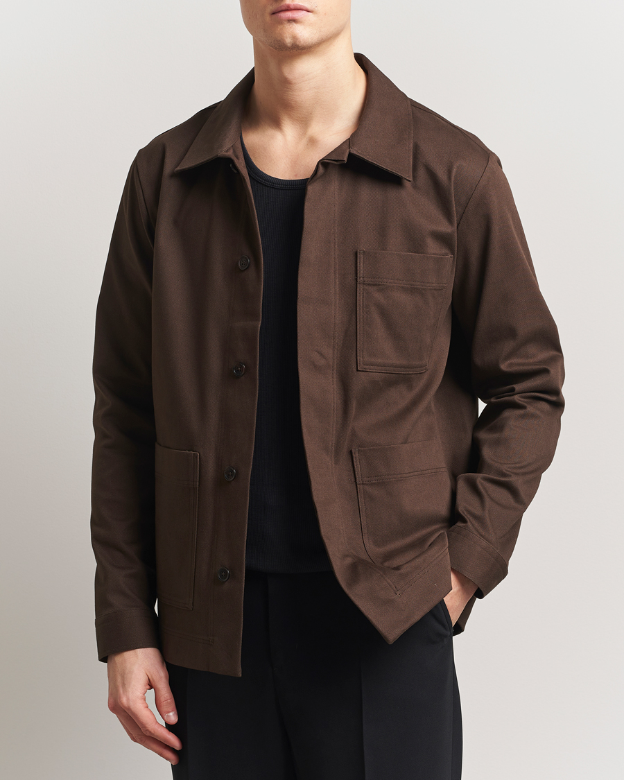 Homme | Chemises | NN07 | Olav Pocket Overshirt Demitasse Brown