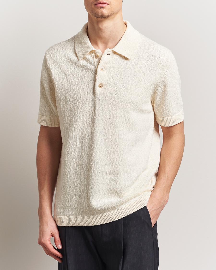 Homme | Polos | NN07 | Randy Knitted Polo Ecru