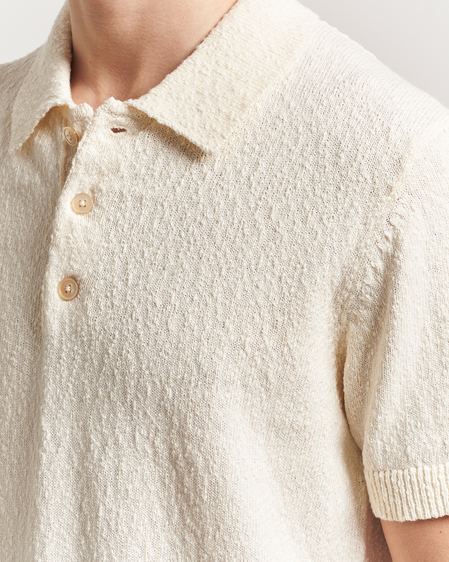 Homme | Polos | NN07 | Randy Knitted Polo Ecru
