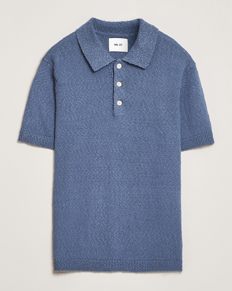 Homme | Polos | NN07 | Randy Knitted Polo Bering Blue