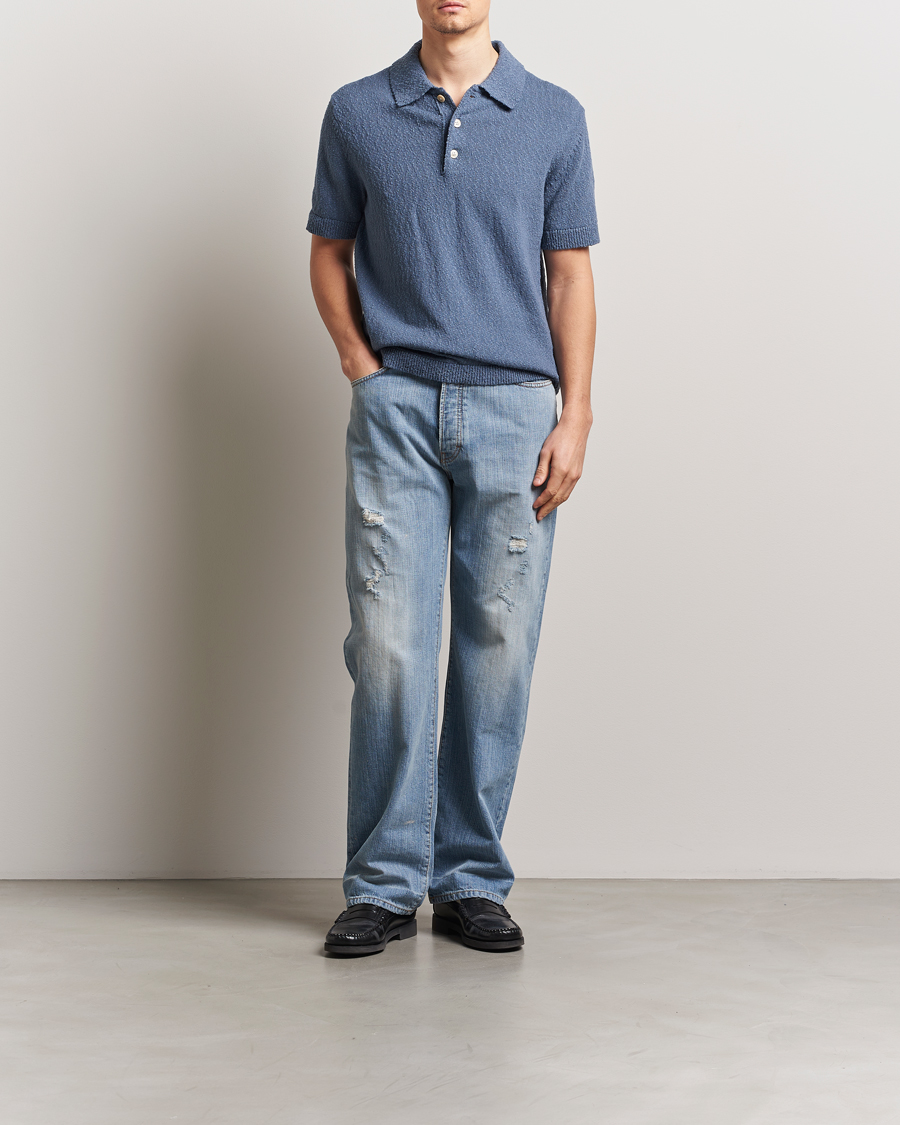 Homme | Polos | NN07 | Randy Knitted Polo Bering Blue