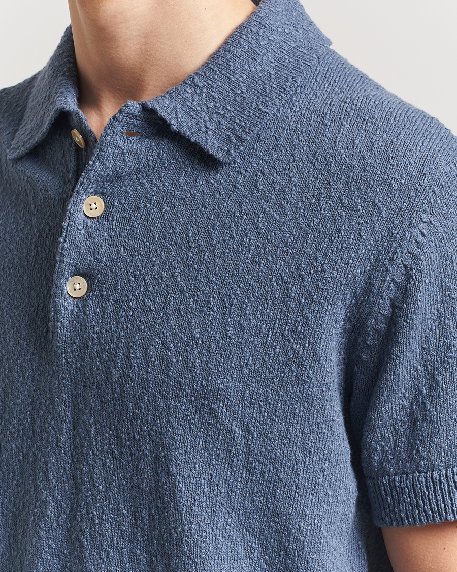 Homme | Polos | NN07 | Randy Knitted Polo Bering Blue