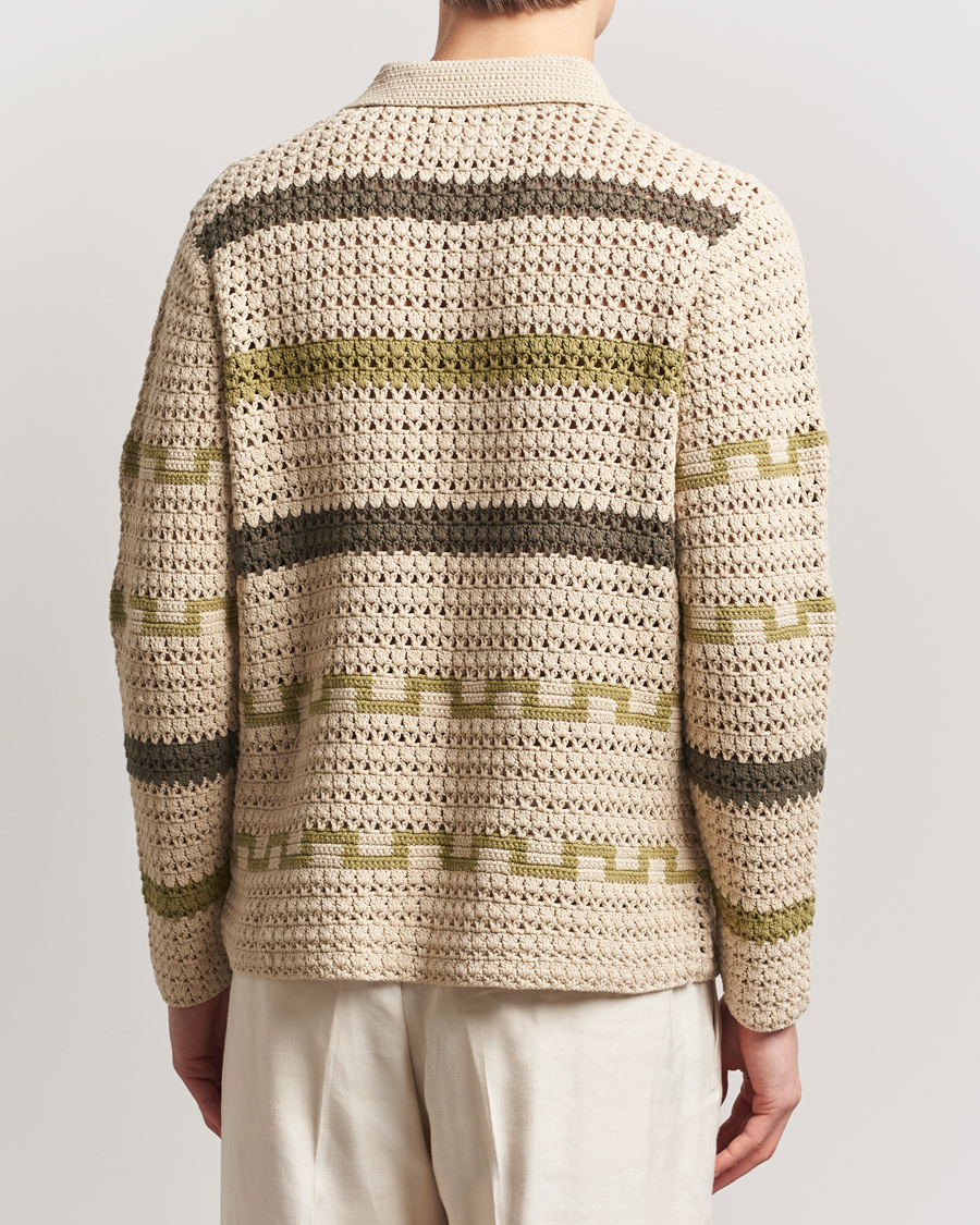 Homme | Pulls Et Tricots | NN07 | Frank Crochet Knitted Cardigan Oat