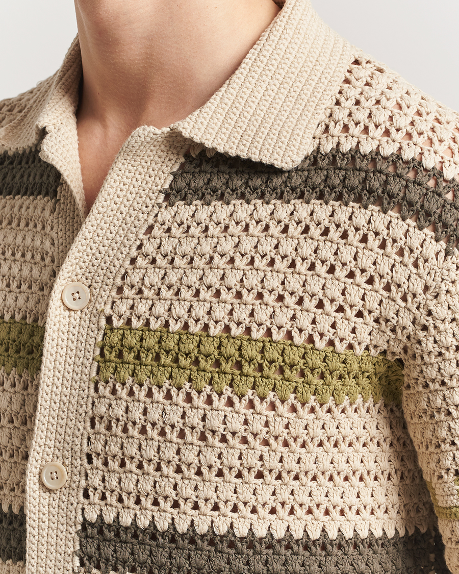 Homme | Pulls Et Tricots | NN07 | Frank Crochet Knitted Cardigan Oat