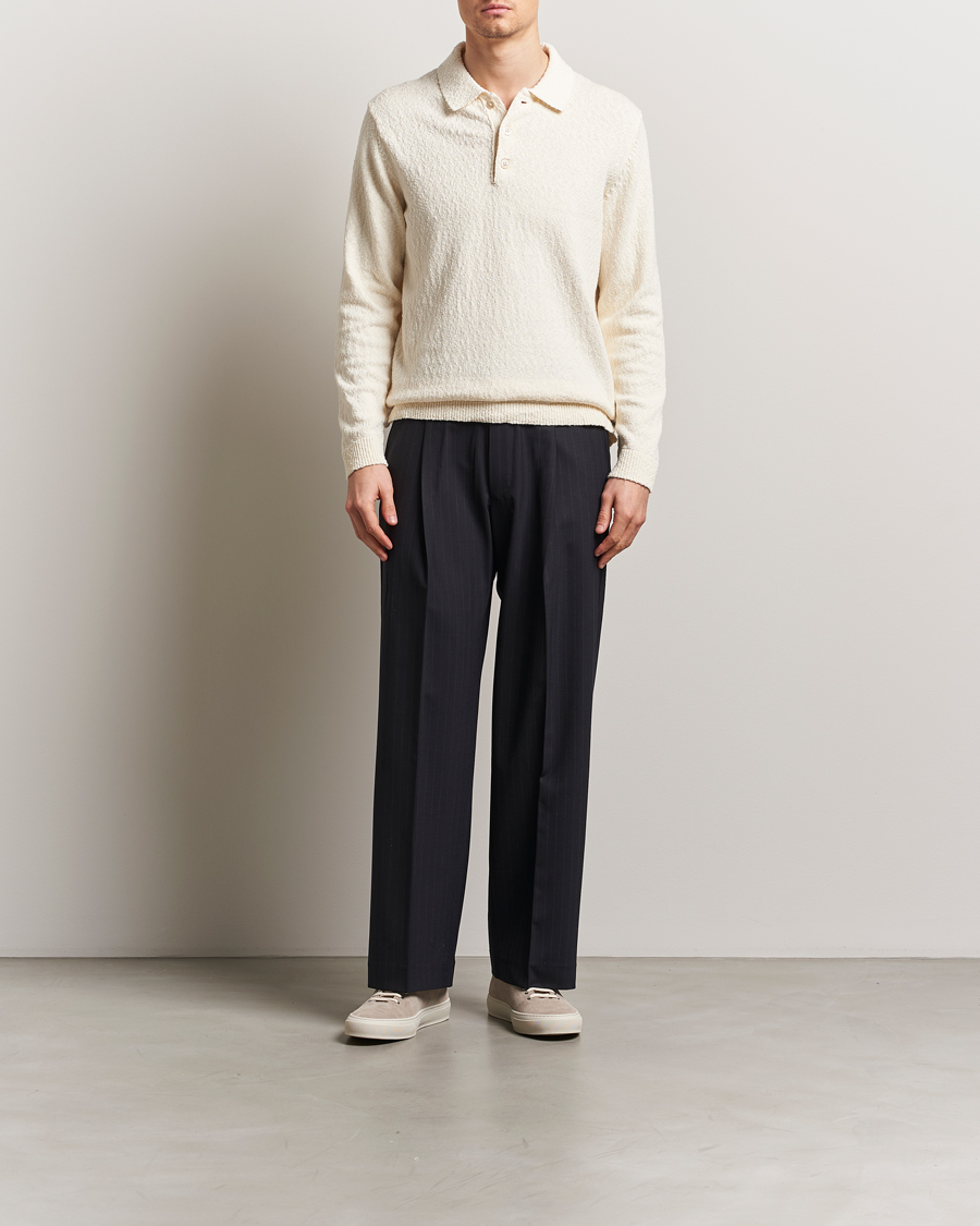 Homme | Pulls Et Tricots | NN07 | Randy Knitted Long Sleeve Polo Ecru