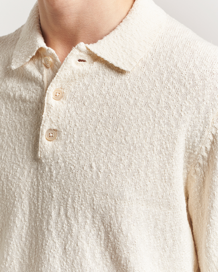 Homme | Pulls Et Tricots | NN07 | Randy Knitted Long Sleeve Polo Ecru