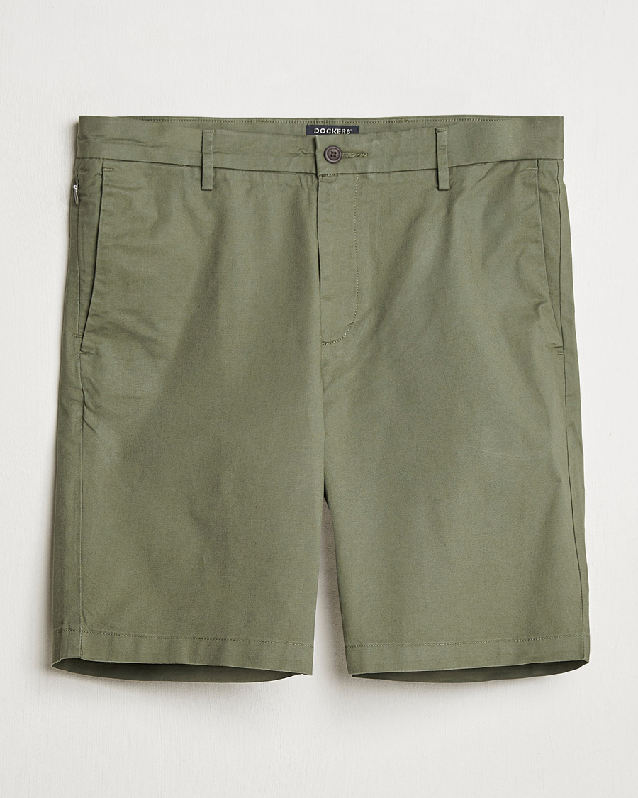 Homme | Shorts | Dockers | Slim Cotton/Linen Shorts Teal Leaf