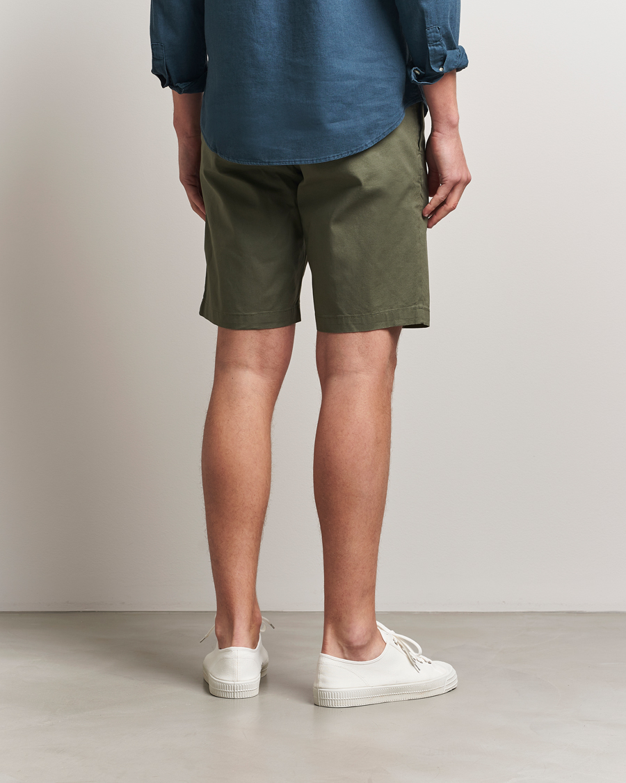 Homme | Shorts | Dockers | Slim Cotton/Linen Shorts Teal Leaf