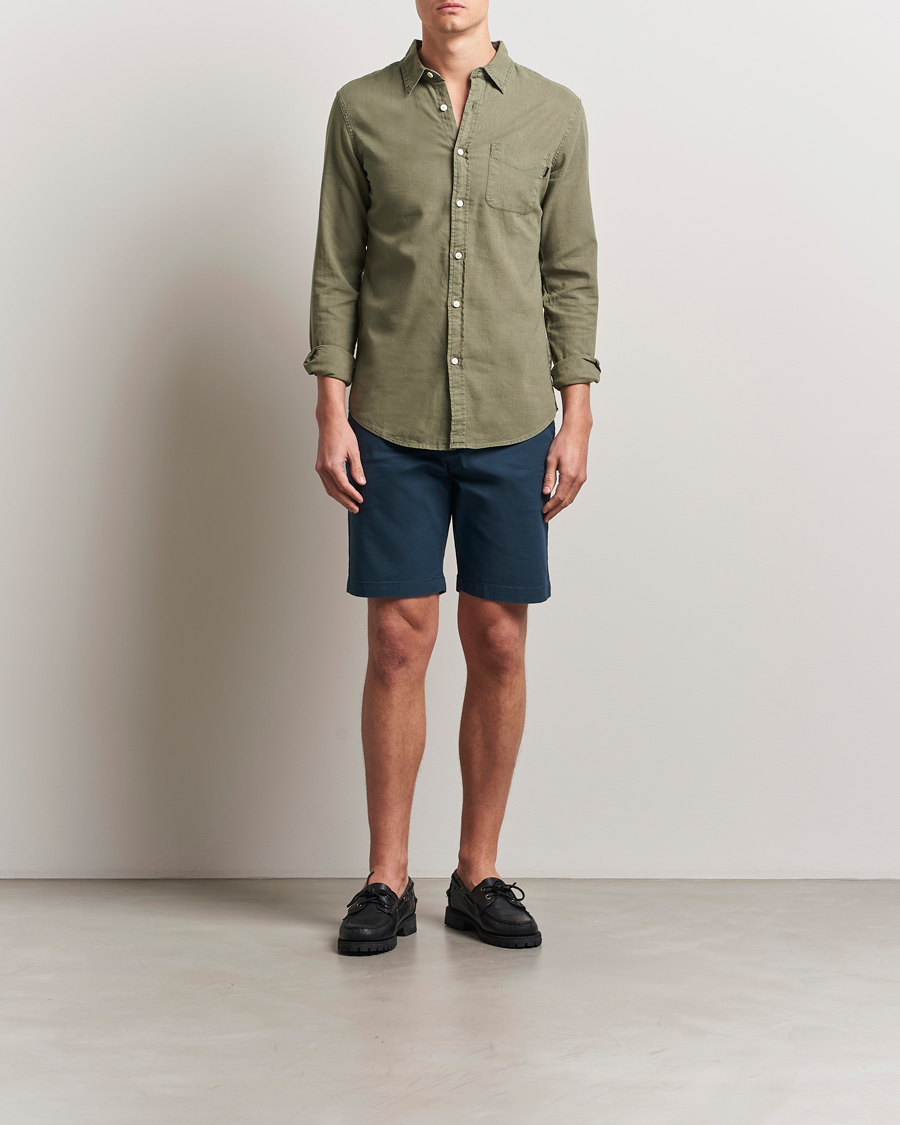 Homme | Shorts | Dockers | Slim Cotton/Linen Shorts Navy Blazer