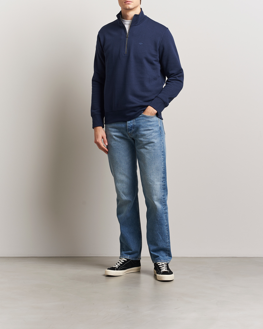 Homme | Pulls Et Tricots | Dockers | Quarter Zip Fleece Navy Blazer