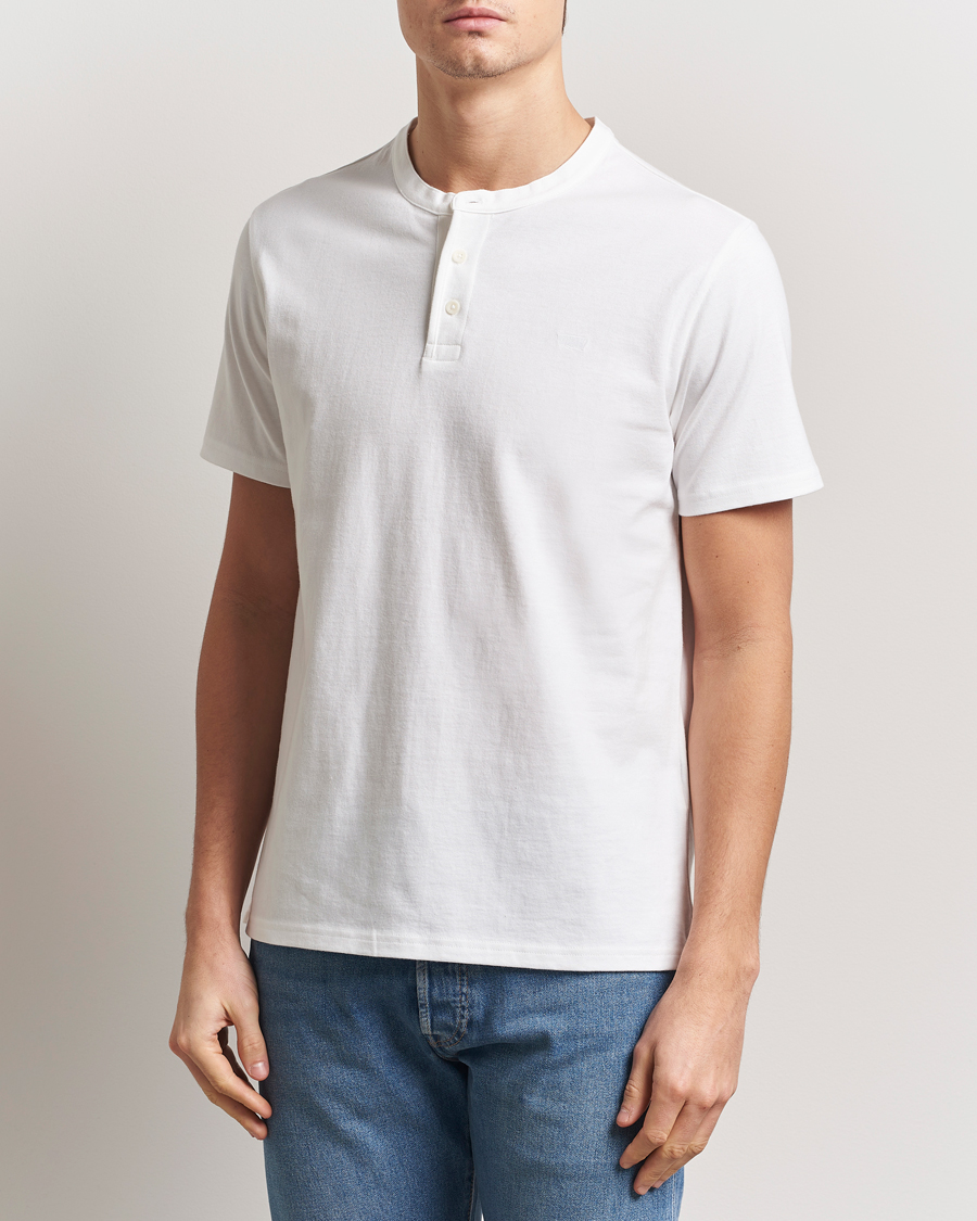 Homme | T-shirts | Levi's | Short Sleeve Henley White