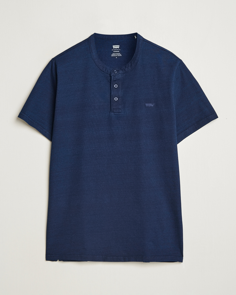 Homme | T-shirts | Levi's | Short Sleeve Henley Dark Indigo
