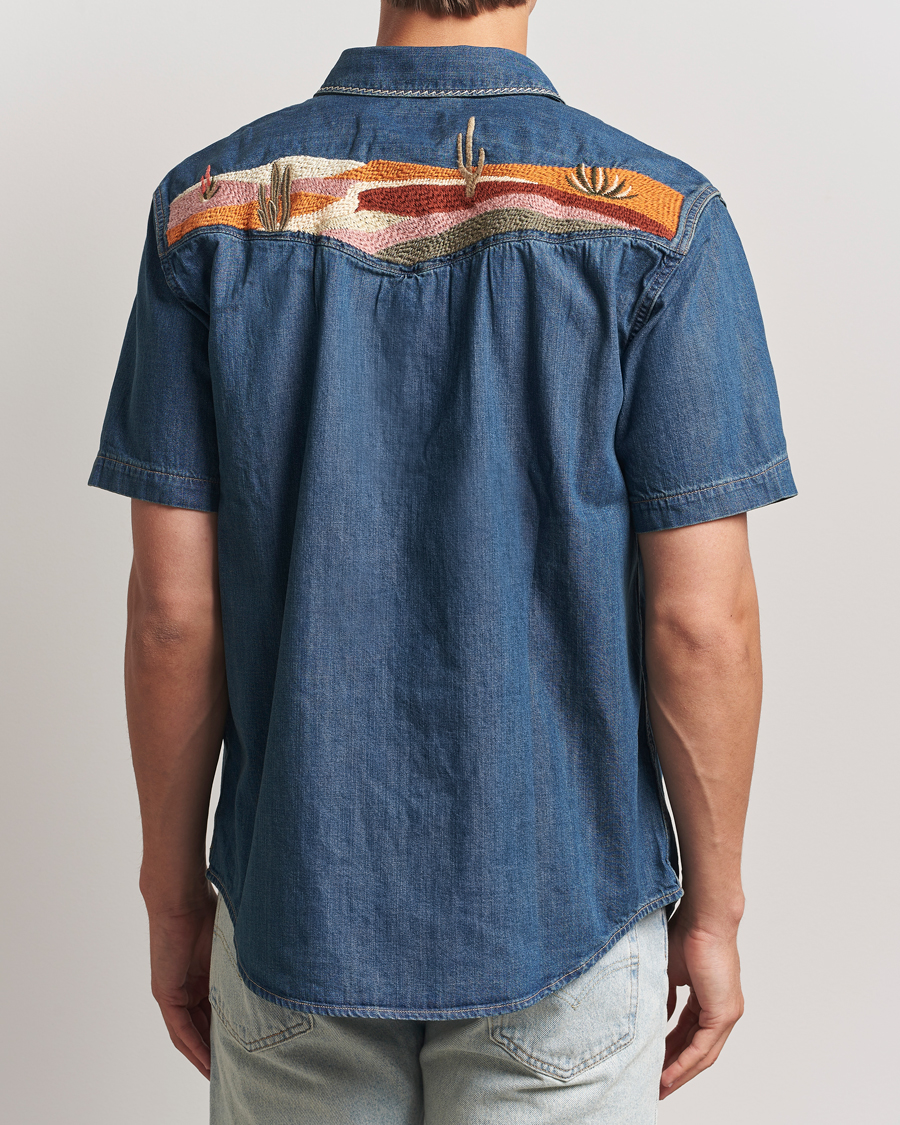 Homme | Chemises | Levi's | Relaxed Fit Short Sleeve Western Shirt Dark Blue