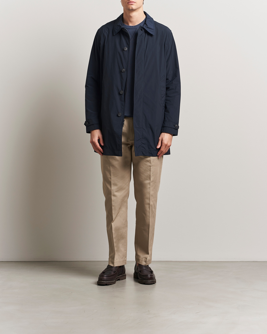 Homme | Manteaux Et Vestes | Woolrich | City Carcoat Melton Blue