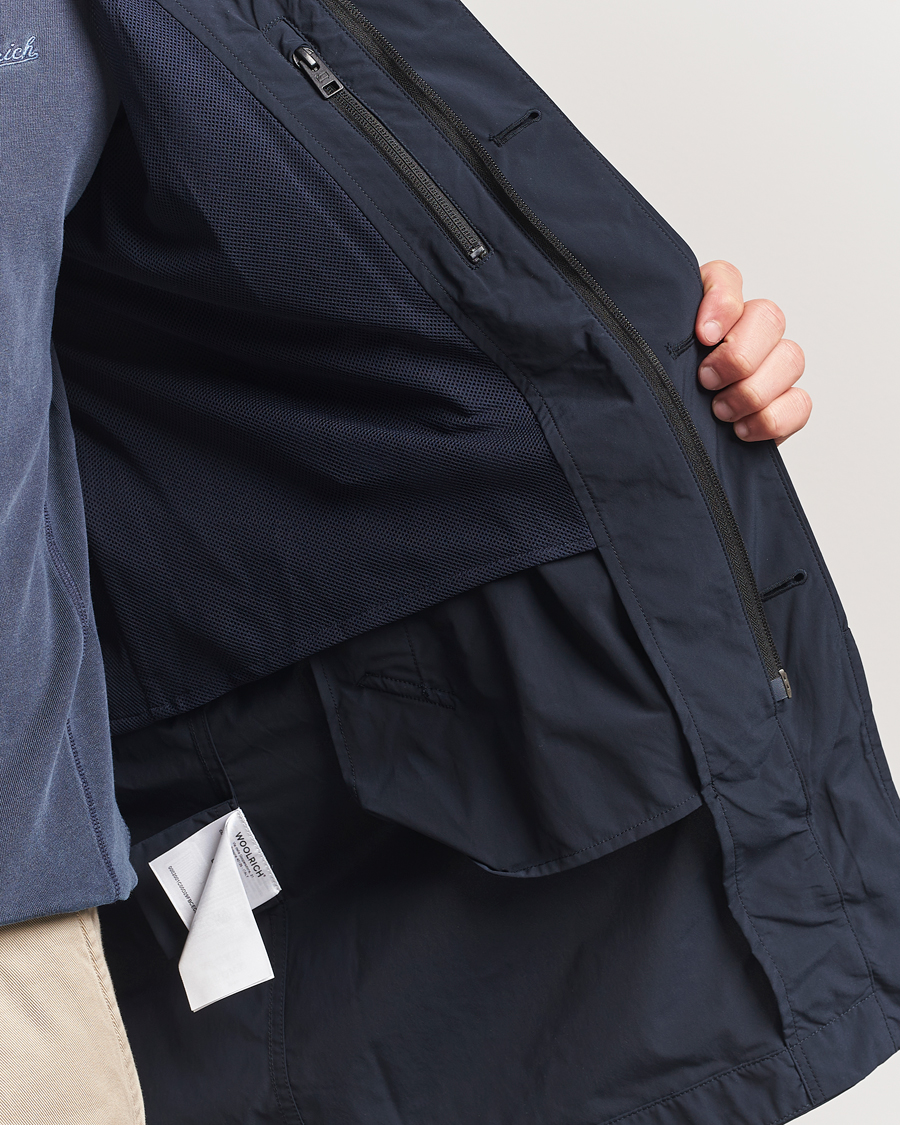 Homme | Manteaux Et Vestes | Woolrich | City Carcoat Melton Blue