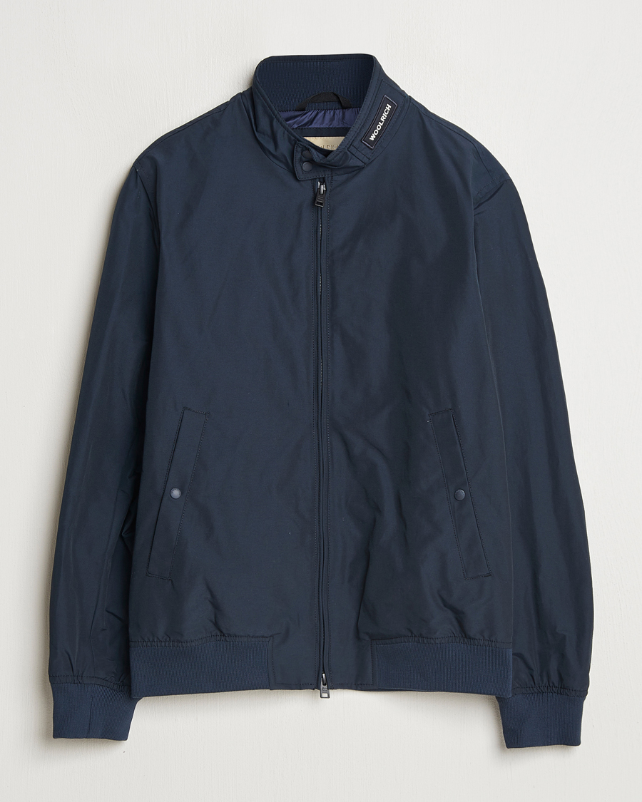 Homme | Manteaux Et Vestes | Woolrich | Cruiser Bomber Jacket Melton Blue