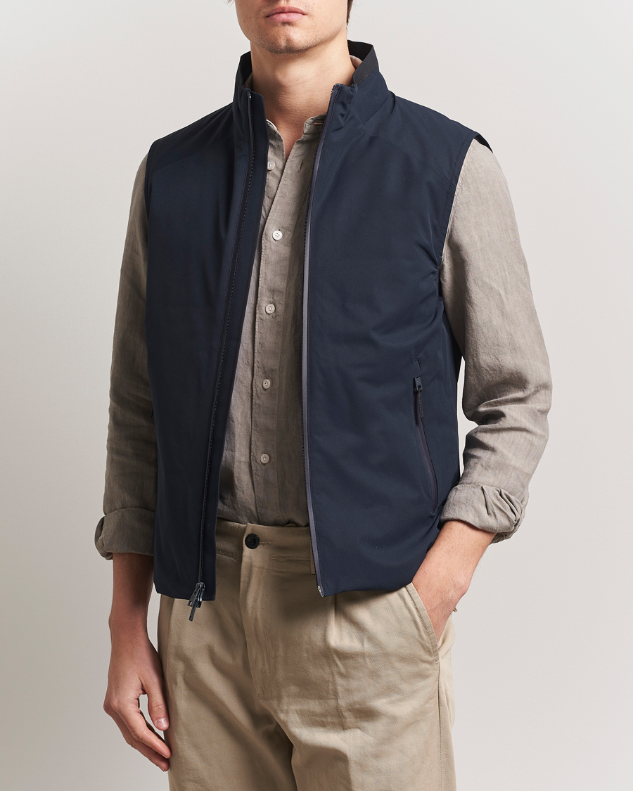 Homme | Manteaux Et Vestes | Woolrich | Sailing Two Layer Vest Melton Blue
